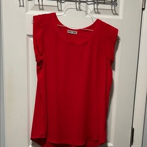 Pleione Bold Red Blouse